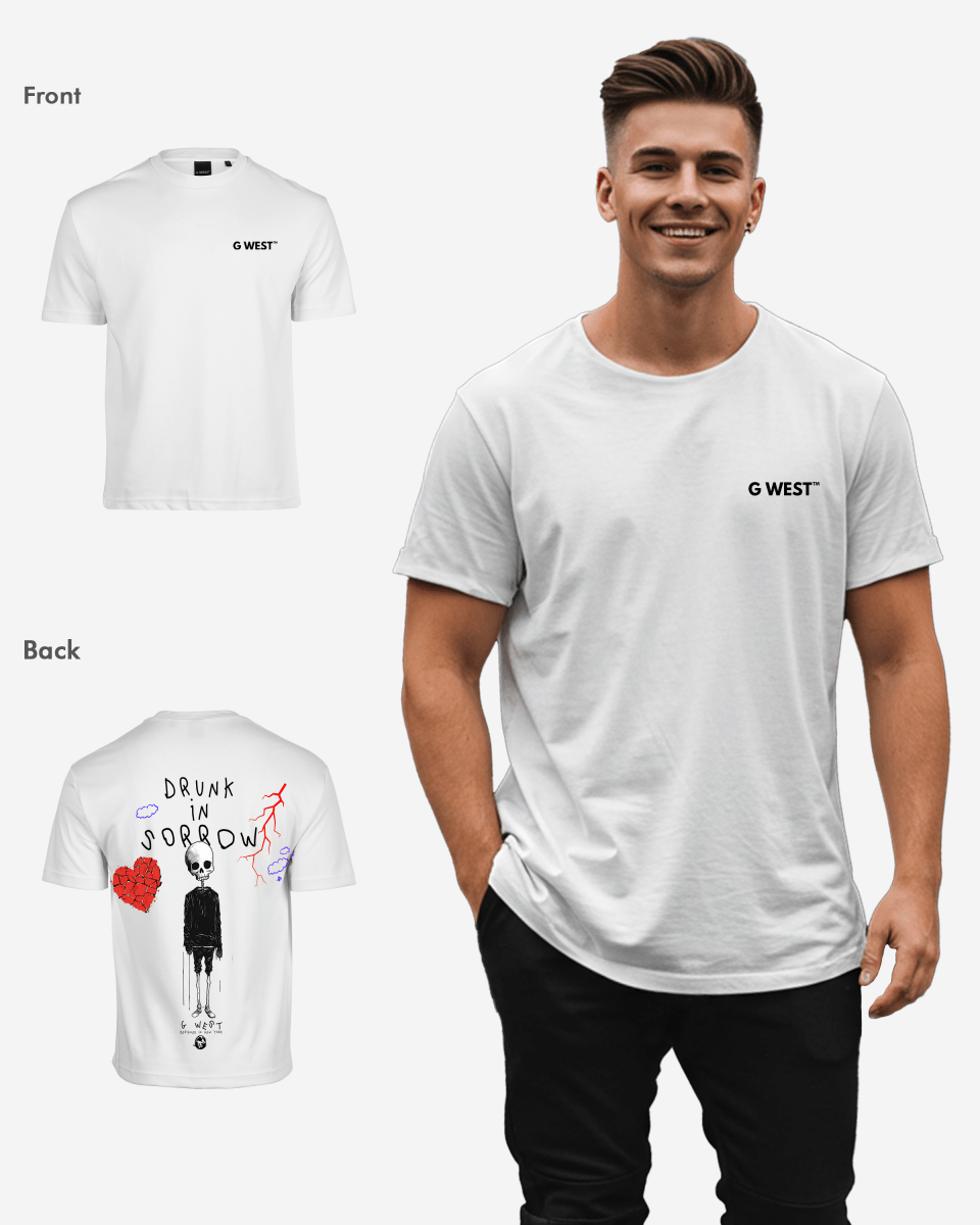G West Oversized Drunk In Sorrow T-Shirt Mens G West