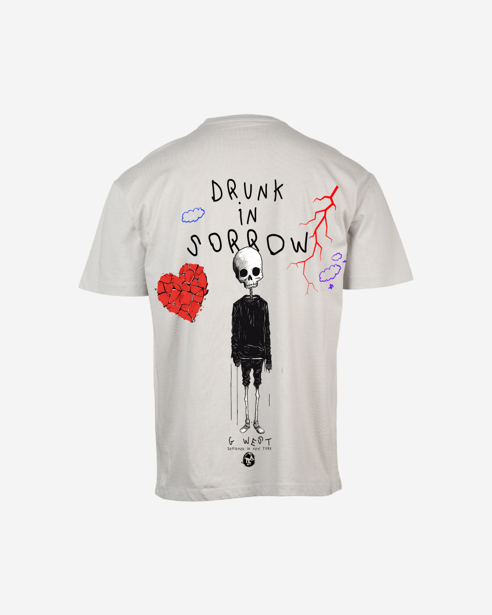 G West Oversized Drunk In Sorrow T-Shirt Mens G West