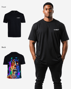 G West Mens Oversized Flaming Zombie Tee G West