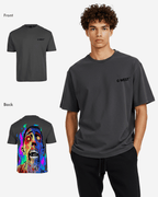 G West Mens Oversized Flaming Zombie Tee G West