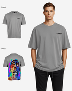 G West Mens Oversized Flaming Zombie Tee G West