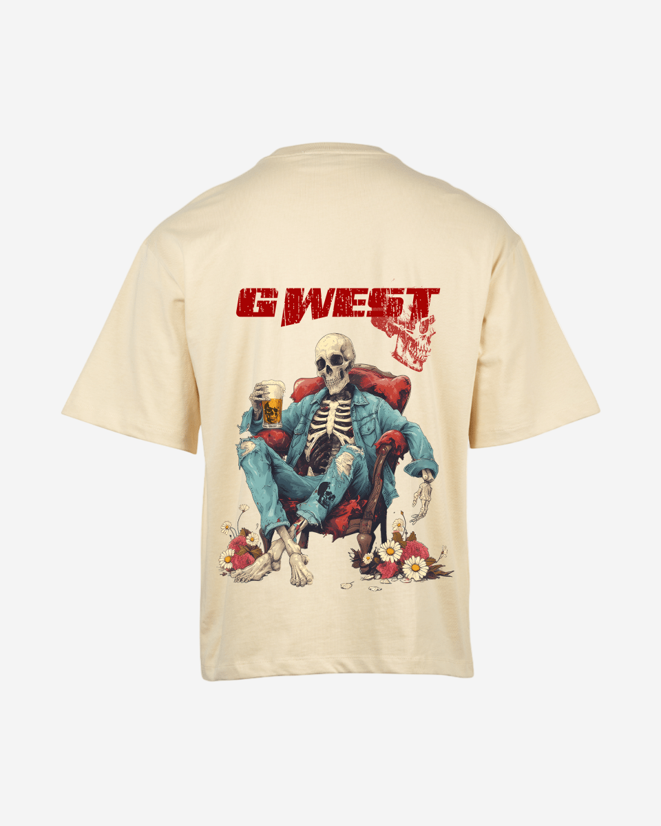 G West Mens Oversized Happy Hour T Shirt G West