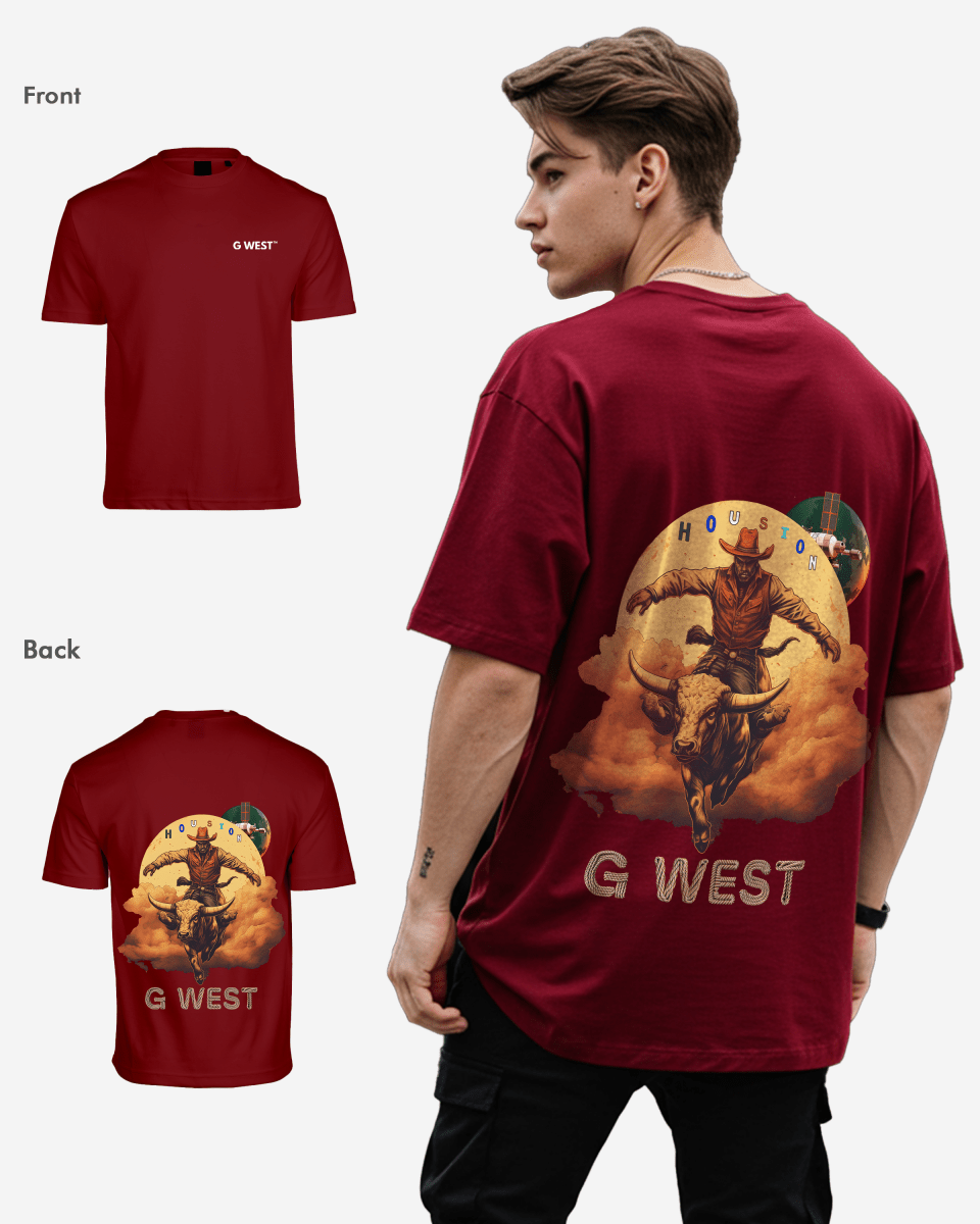G West Oversized Houston Rodeo T-Shirt Mens G West