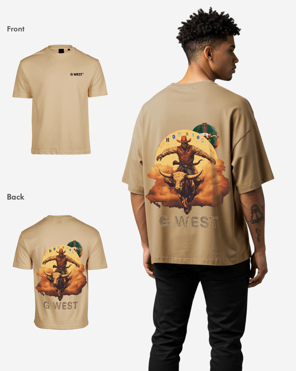 G West Oversized Houston Rodeo T-Shirt Mens G West