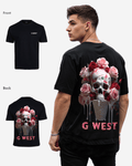 G West Mens Oversized Ice Cream Skull Tee G West
