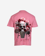 G West Mens Oversized Ice Cream Skull Tee G West