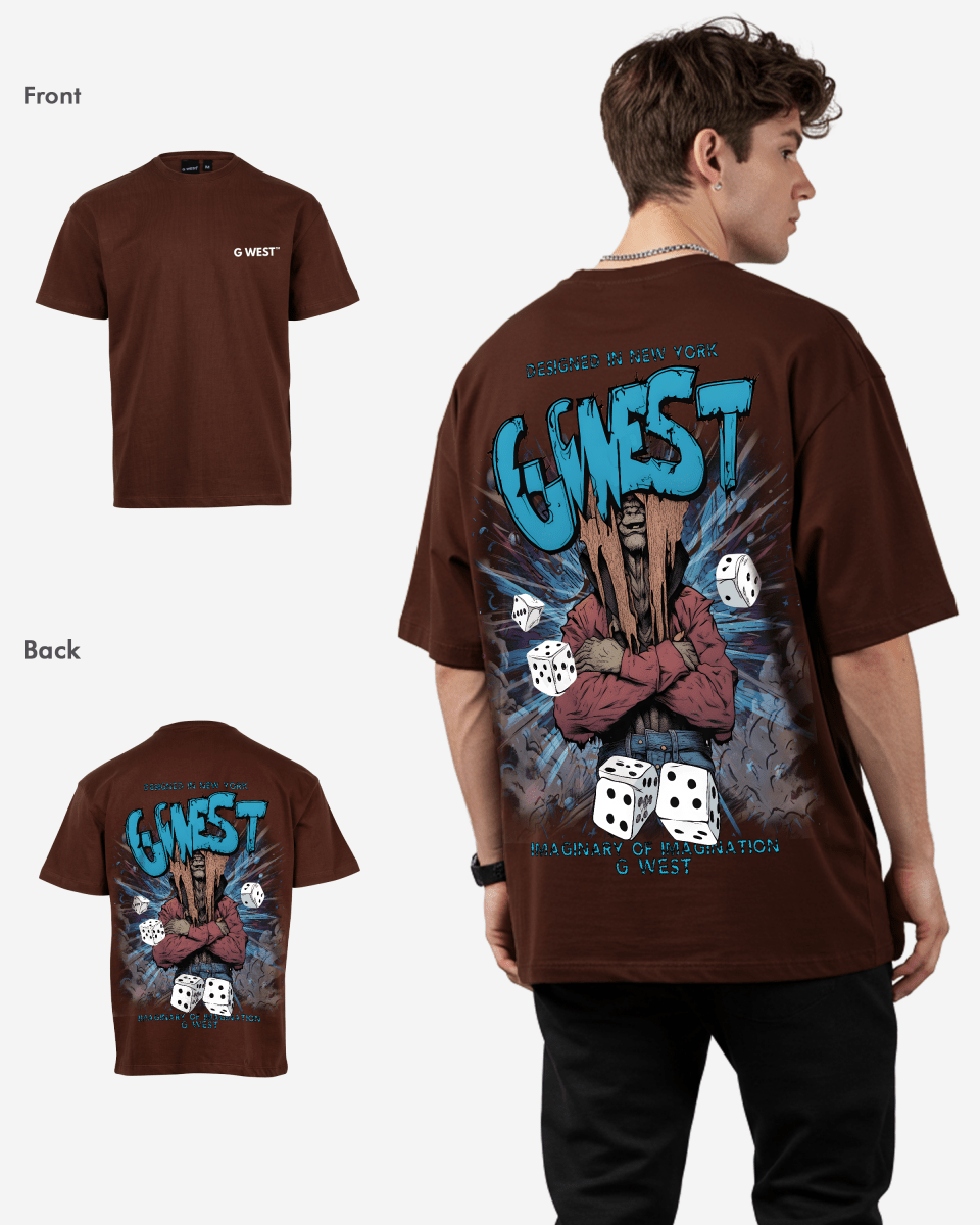 G West Mens Oversized Imagine Of Imagination Tee G West