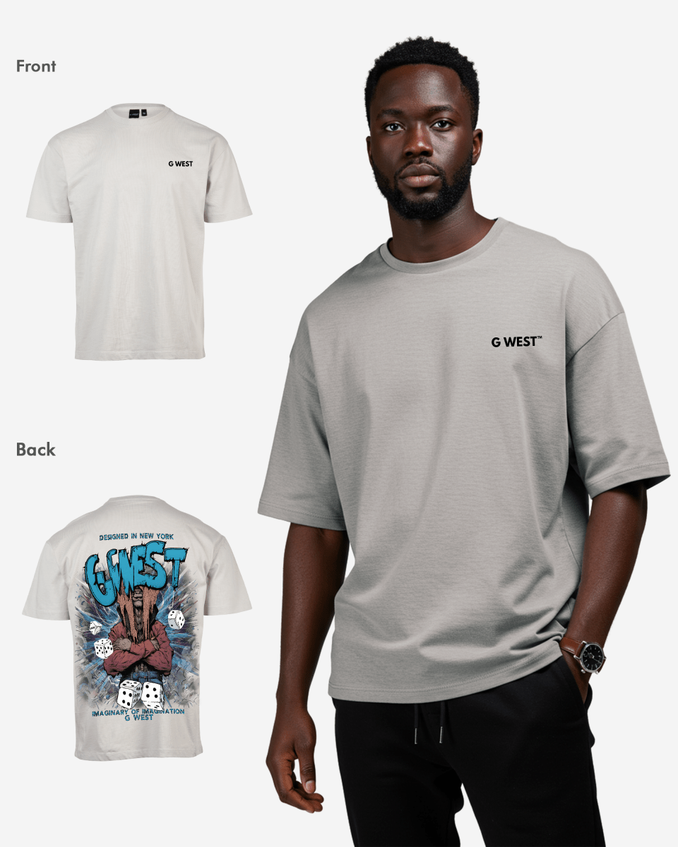 G West Mens Oversized Imagine Of Imagination Tee G West