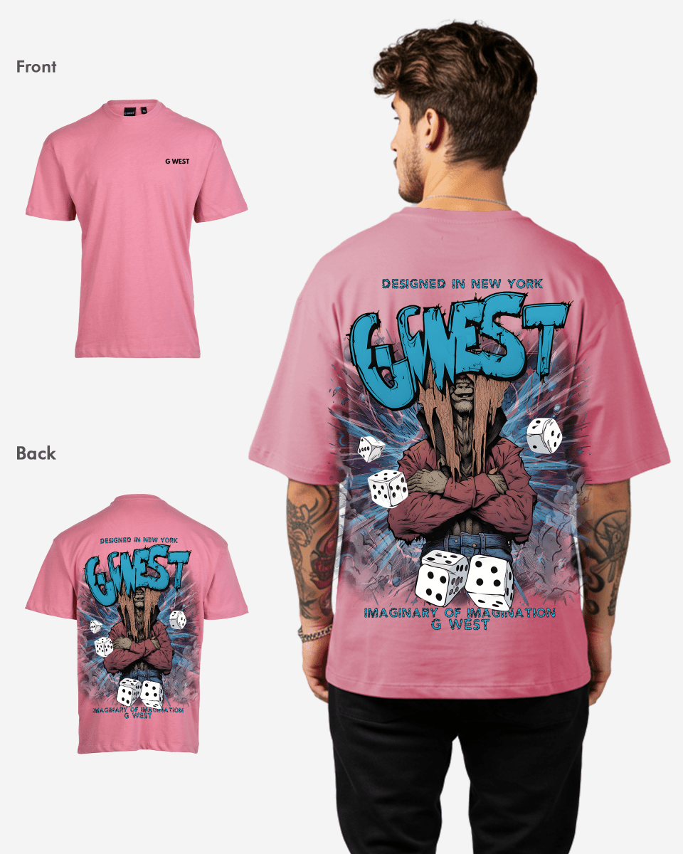 G West Mens Oversized Imagine Of Imagination Tee G West