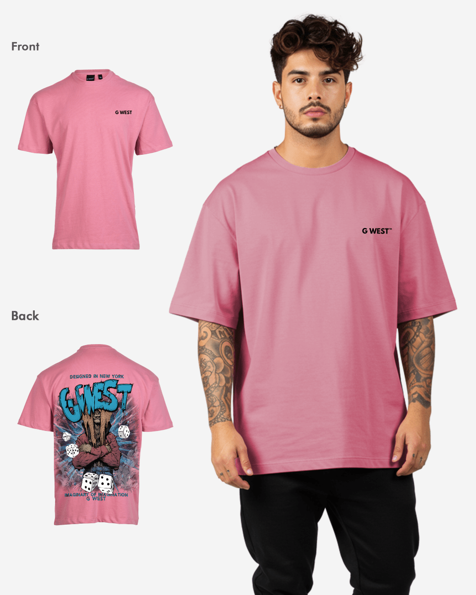 G West Mens Oversized Imagine Of Imagination Tee G West