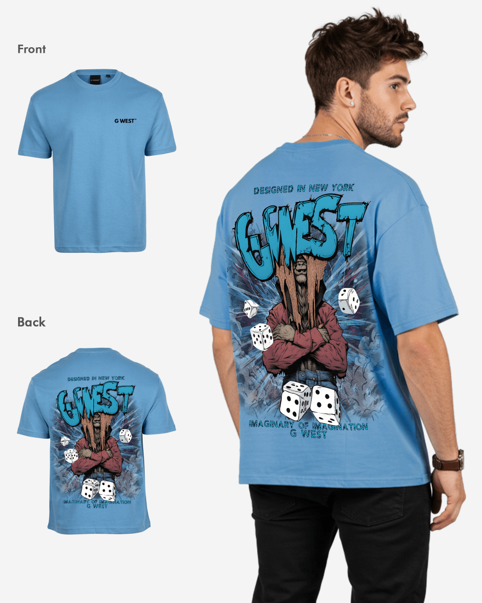 G West Mens Oversized Imagine Of Imagination Tee G West