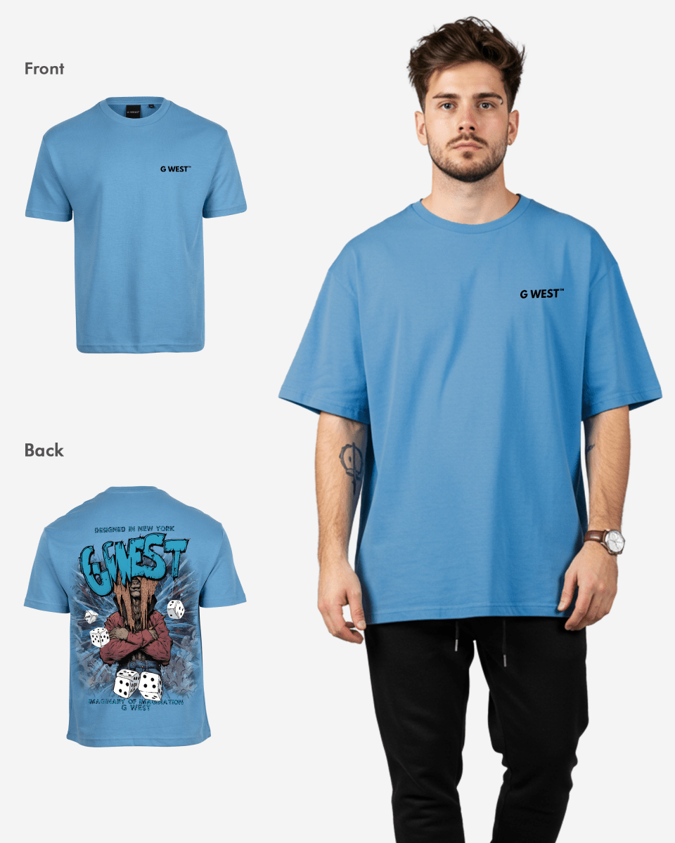 G West Mens Oversized Imagine Of Imagination Tee G West