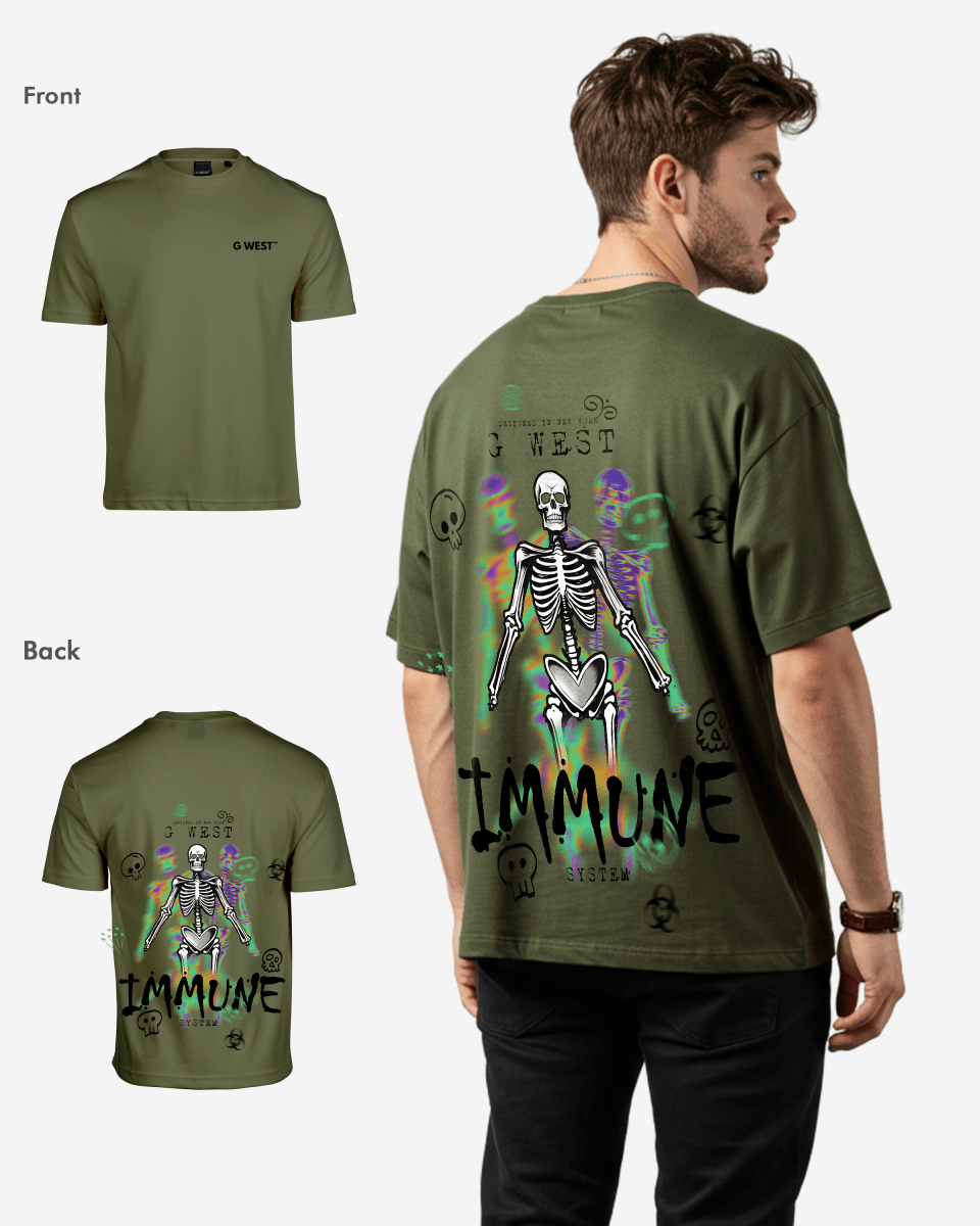 G West Oversized Immune T-Shirt Mens G West