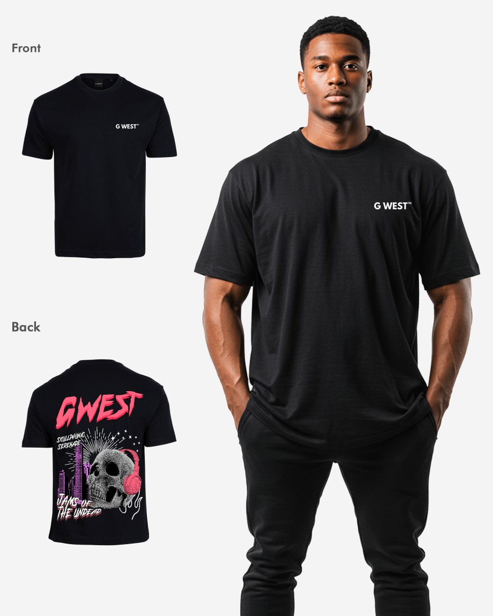 G West Mens Oversized Jams Of The Undead Tee G West