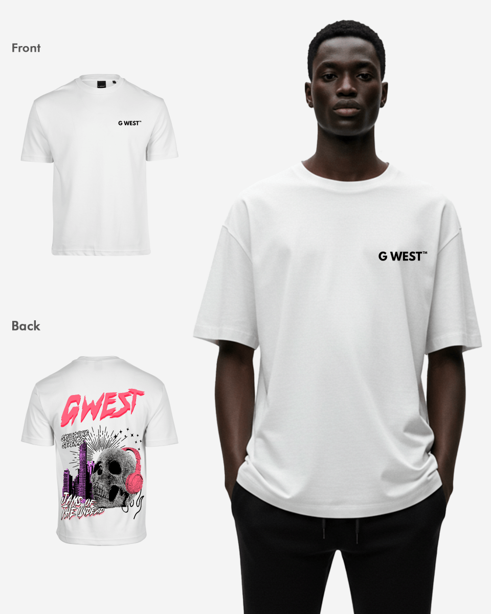 G West Mens Oversized Jams Of The Undead Tee G West