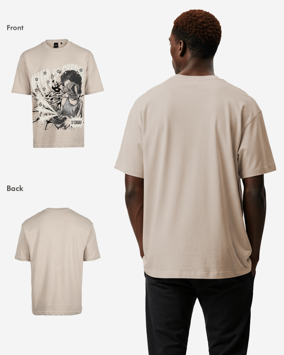 G West Mens Oversized King Of Chaos T Shirt G West