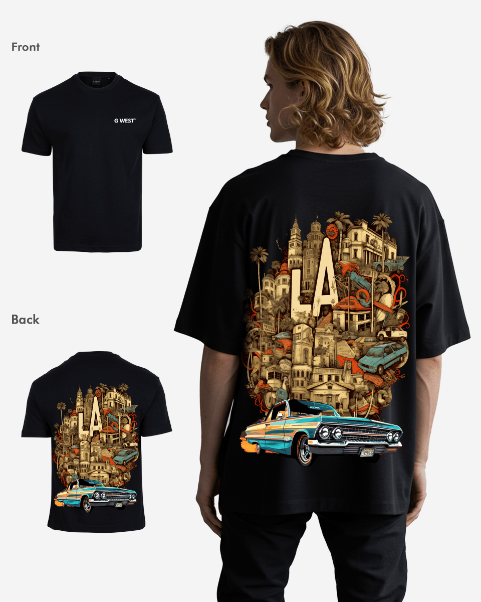 G West Oversized La Culture T-Shirt Mens G West