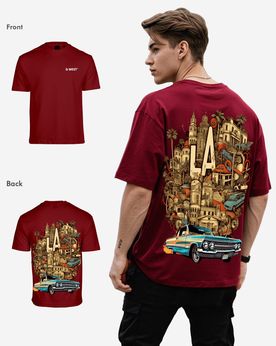 G West Oversized La Culture T-Shirt Mens G West