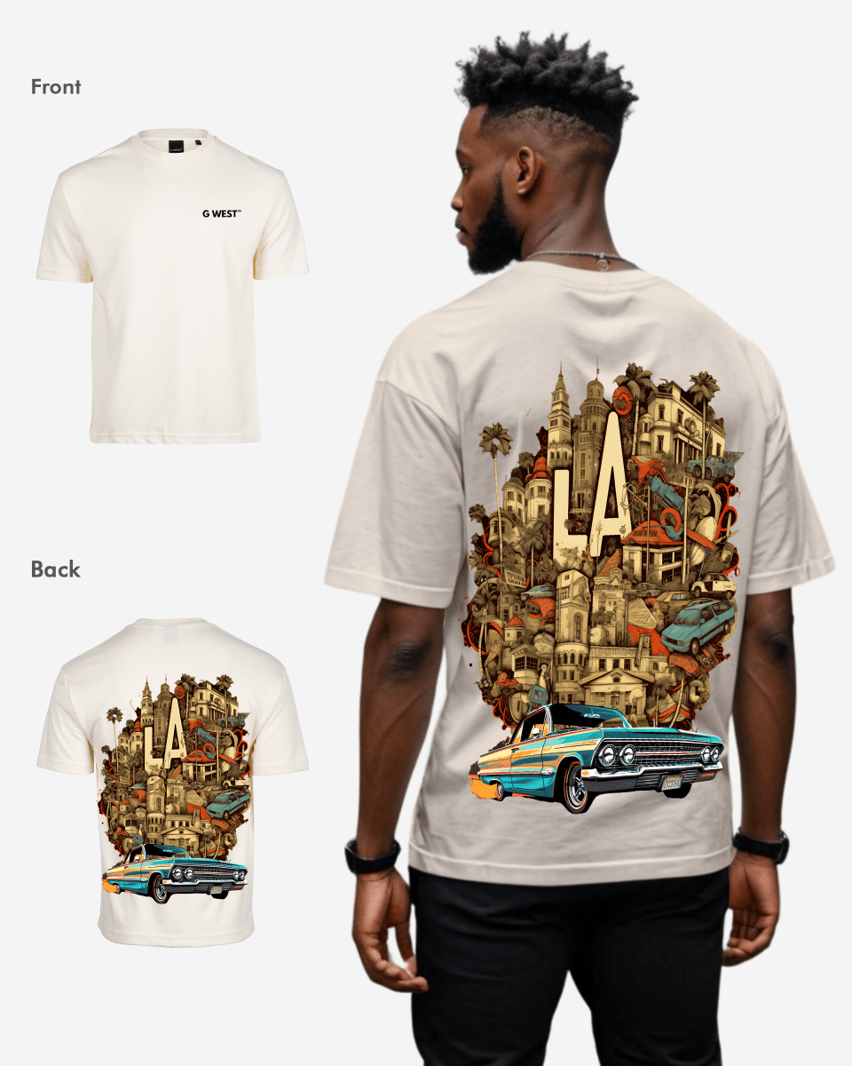 G West Oversized La Culture T-Shirt Mens G West