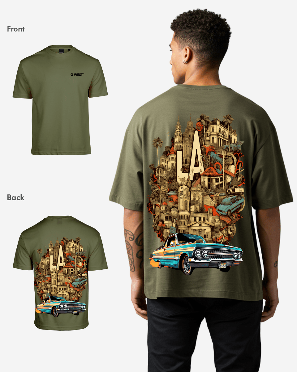 G West Oversized La Culture T-Shirt Mens G West
