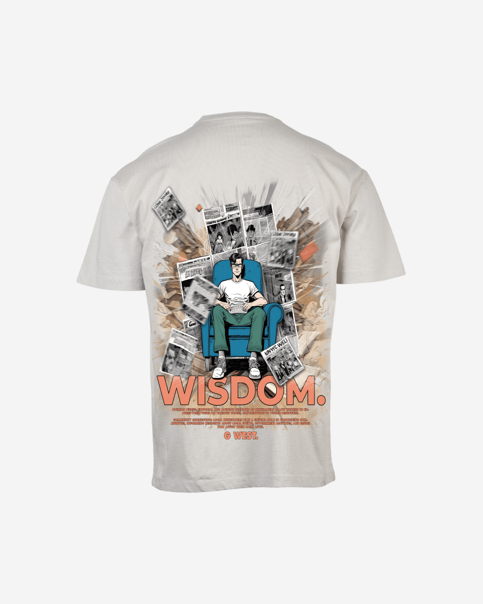 G West Mens Oversized Library T Shirt G West