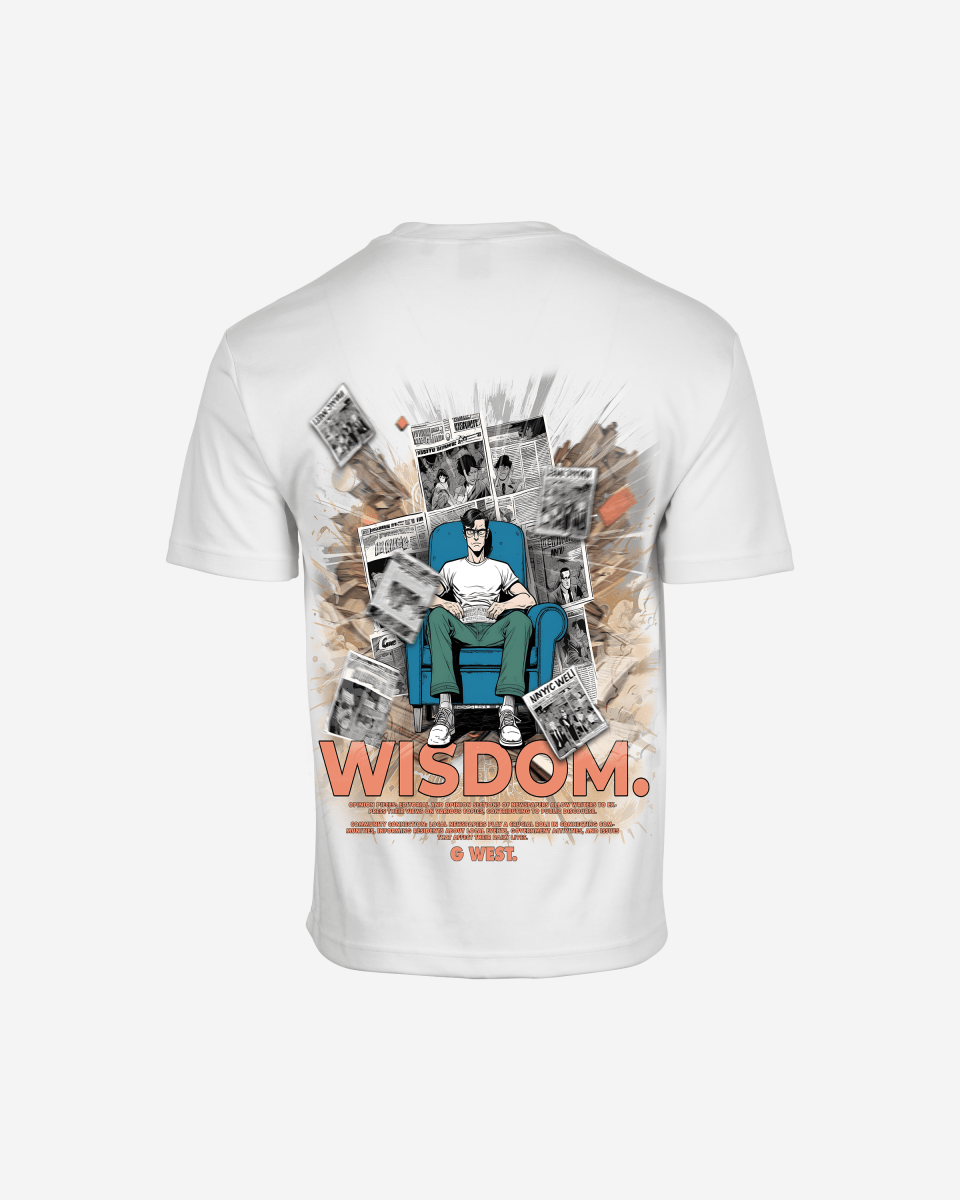 G West Mens Oversized Library T Shirt G West