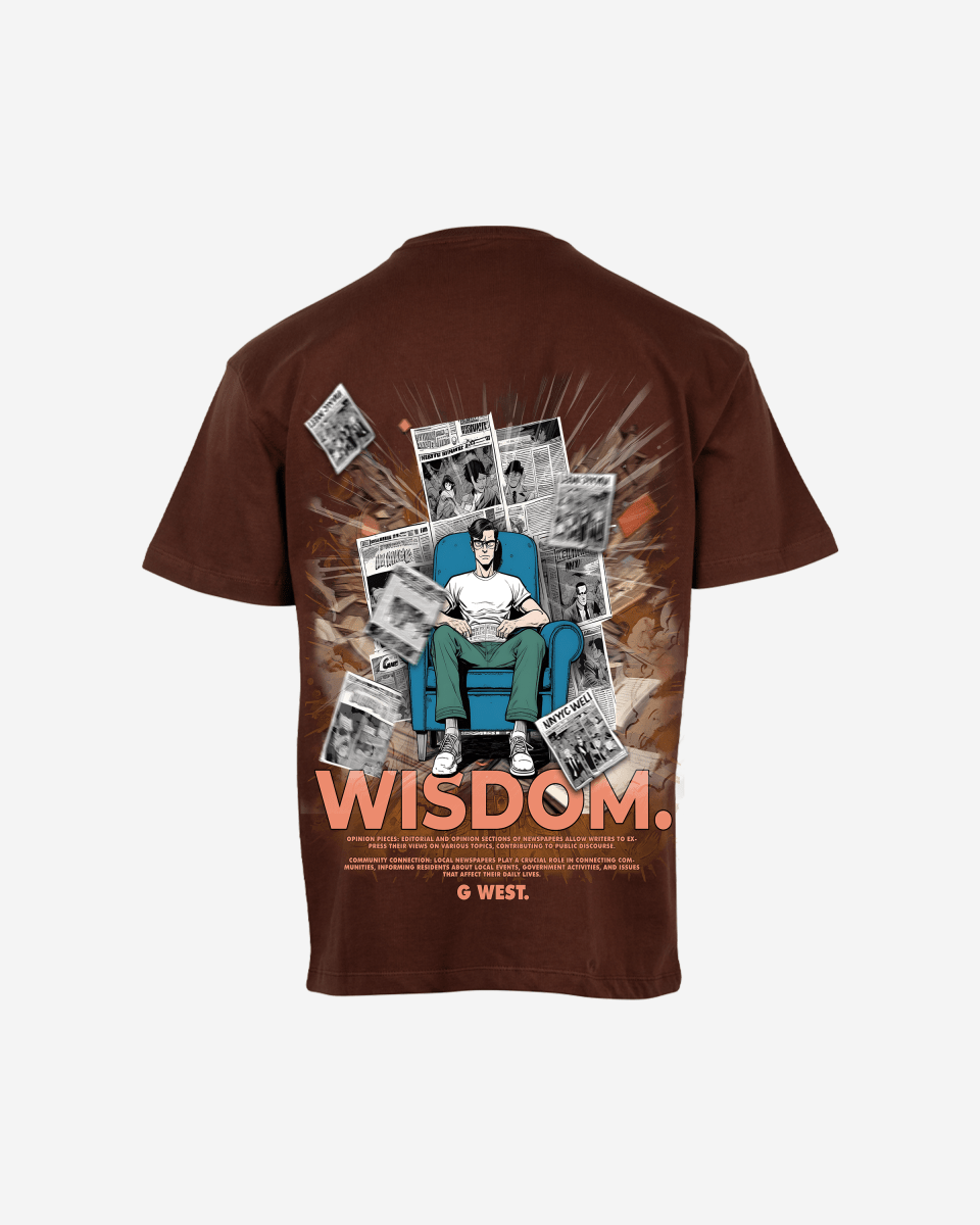 G West Mens Oversized Library T Shirt G West