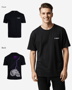 G West Oversized Lighting Skull T-Shirt Mens G West
