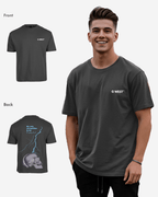 G West Oversized Lighting Skull T-Shirt Mens G West