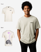 G West Oversized Lighting Skull T-Shirt Mens G West