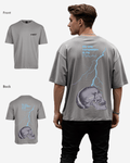 G West Oversized Lighting Skull T-Shirt Mens G West