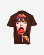 G West Mens Oversized Lollipop Mushroom Oversized Tee G West