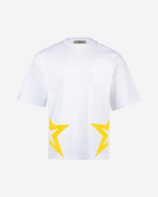 G West Mens Oversized Louisiana Arch Logo Black Tee G West