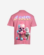 G West Mens Oversized Melting Ice Cream Tee G West