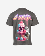G West Mens Oversized Melting Ice Cream Tee G West