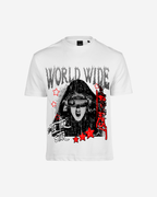 G West Mens Oversized Old World Wide Star T Shirt G West