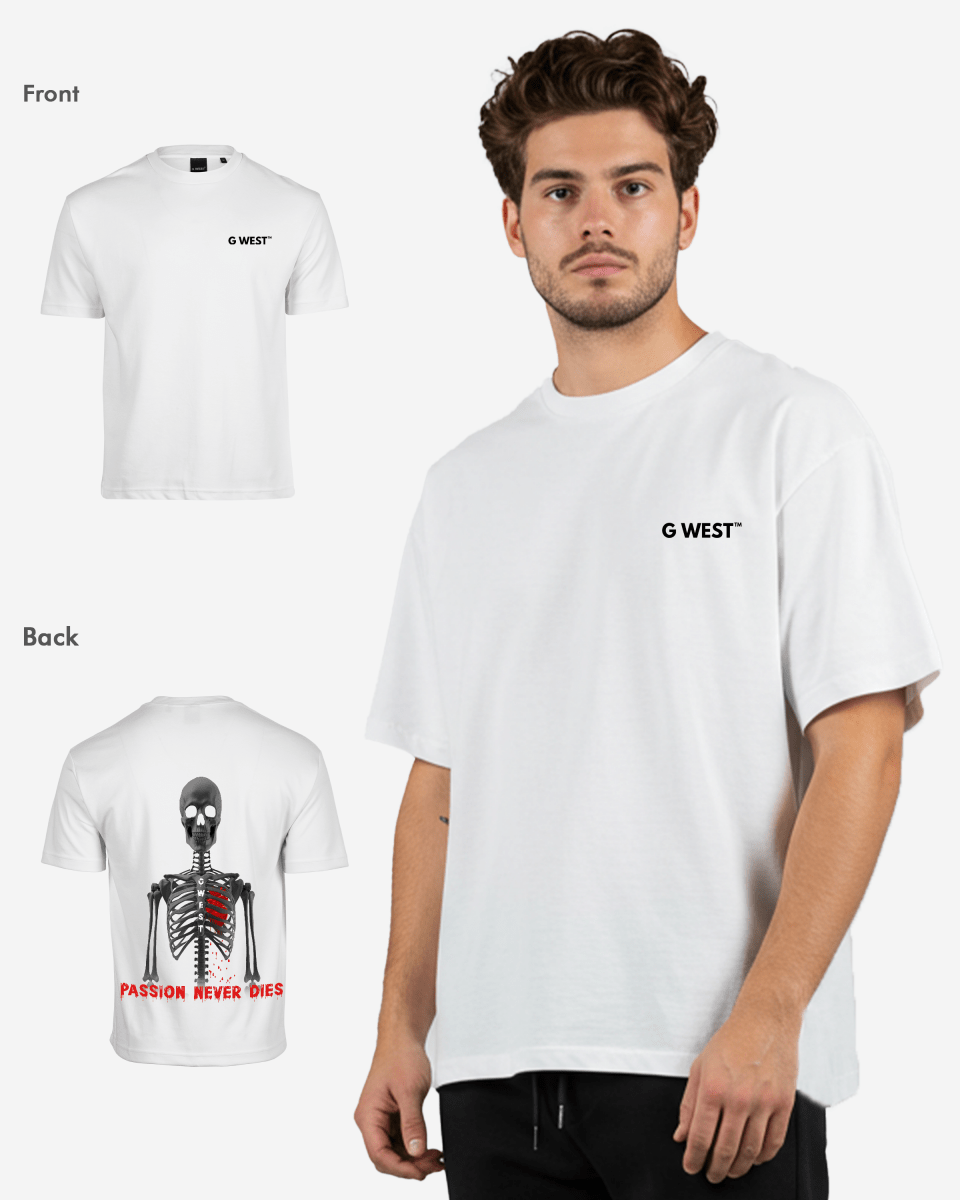 G West Mens Oversized Passion Never Dies Tee G West