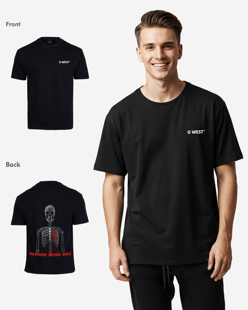 G West Mens Oversized Passion Never Dies Tee G West