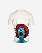 G West Mens Oversized Premium Erupt Brain T-Shirt G West