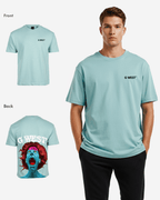 G West Mens Oversized Premium Erupt Brain T-Shirt G West