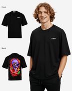 G WEST OVERSIZED PREMIUM SNAKE SKULL T-SHIRT Mens G West