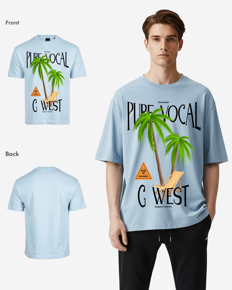 G West Oversized Pure Vocal T Shirt Mens G West
