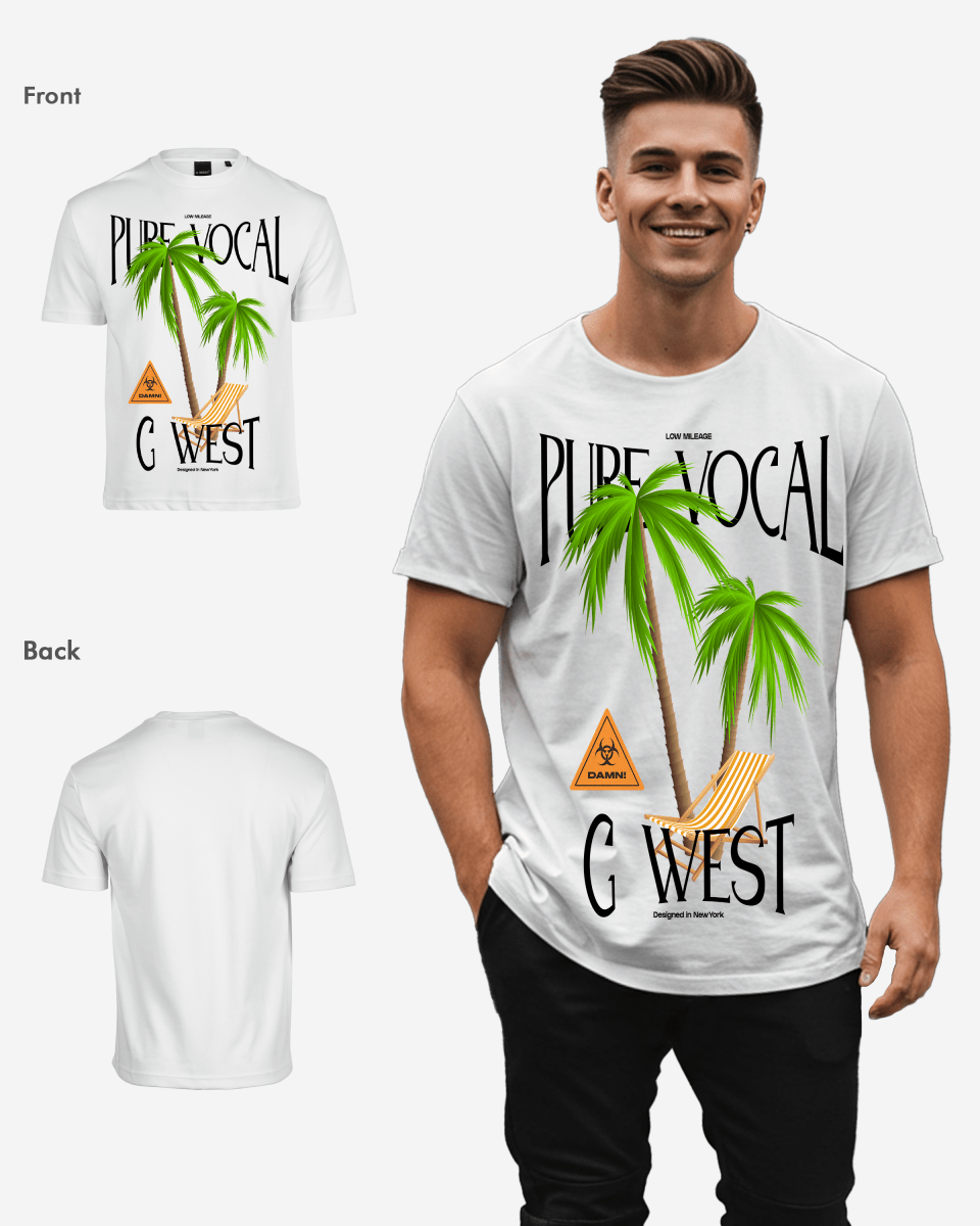 G West Oversized Pure Vocal T Shirt Mens G West