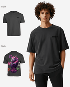 G West Mens Oversized Purple Dragon Tee G West