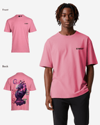 G West Mens Oversized Purple Dragon Tee G West