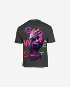G West Mens Oversized Purple Dragon Tee G West