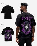 G West Oversized Purple Eye T-Shirt Mens G West