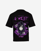 G West Oversized Purple Eye T-Shirt Mens G West