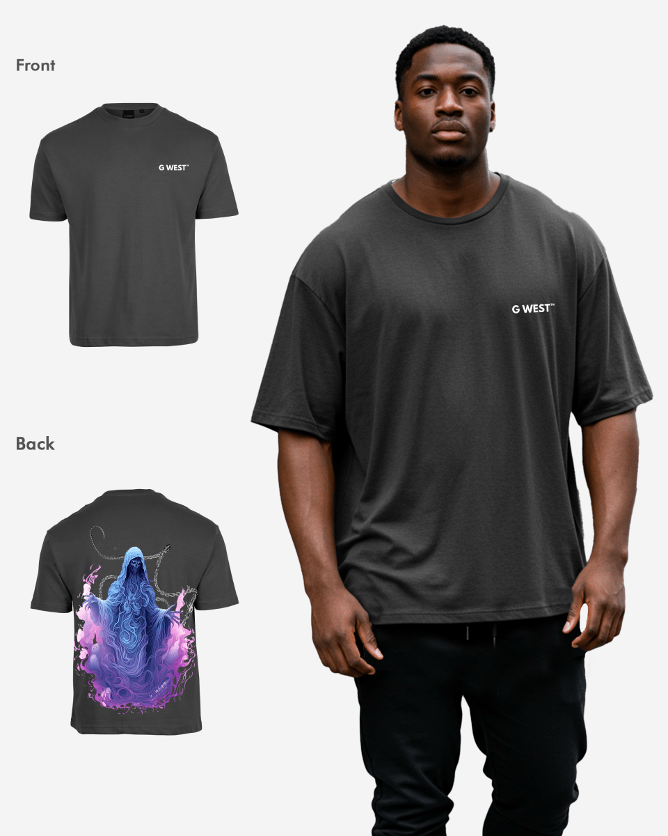 G West Mens Oversized Purple Reaper Tee G West