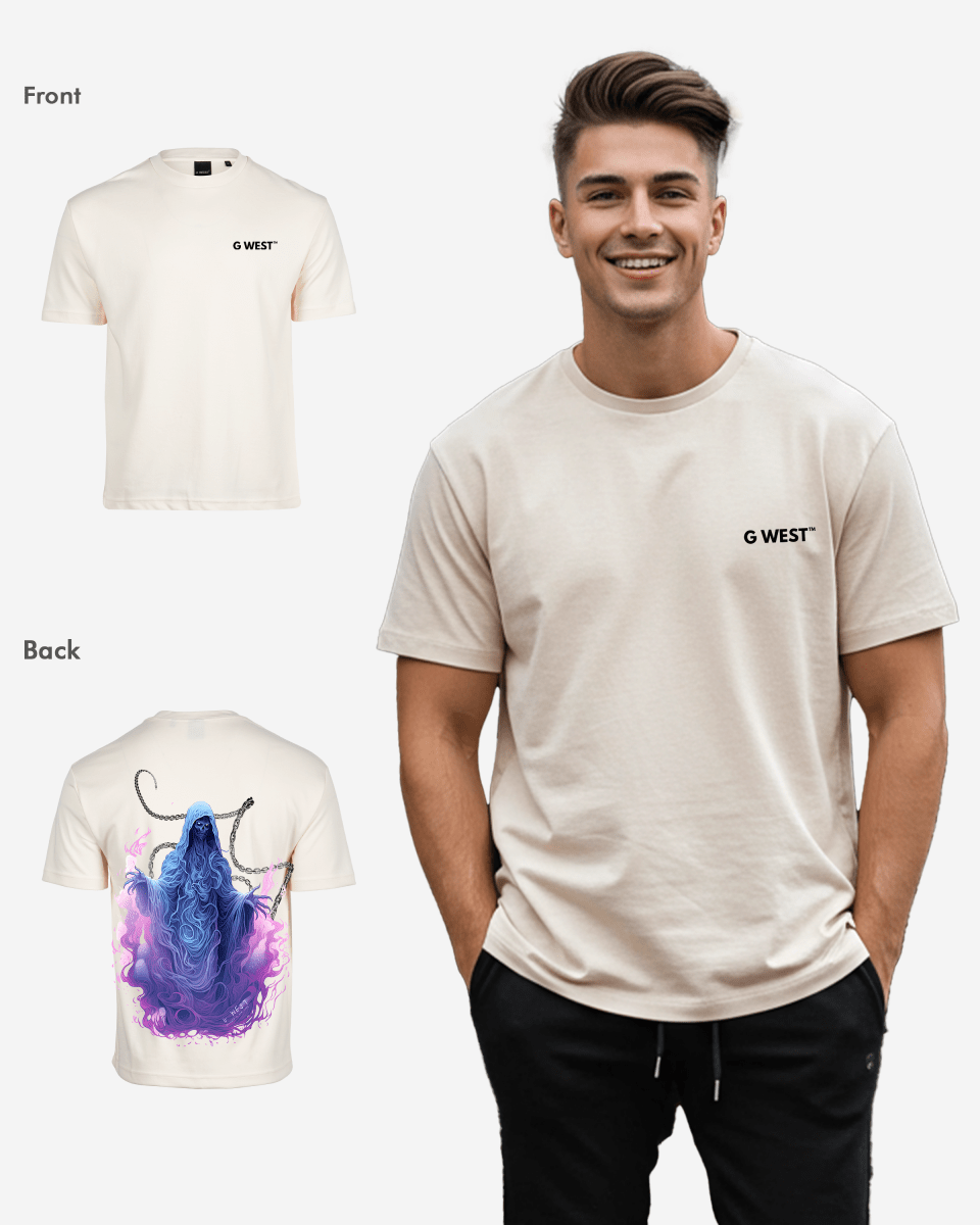G West Mens Oversized Purple Reaper Tee G West